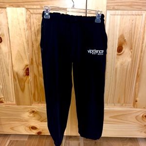 stretchy sweatpants.